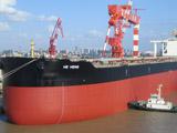 連云海運(yùn)港首次接靠兩艘超大型散貨船